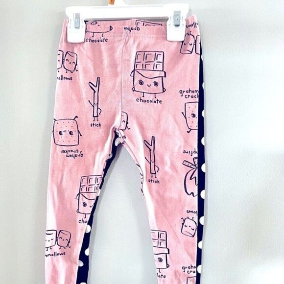 Carter's 24M 2Piece S'mores Multicolor Snug Fit Cotton Pajamas, pants, leggings - Picture 5 of 6